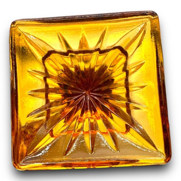 Vintage Mt. Vernon Amber Goblets Indiana Glass 5.5" Tall Honeycomb Mint MCM - Picture 5 of 9